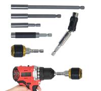 Alargador para broca de taladro | Juego de 6 herramientas magnéticas resistentes - Juego de extensiones flexibles para brocas - Apto para reparaciones domésticas, fabricación industrial, instalaciones