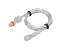 Alargador transparente de 5 metros, resistente y flexible, ideal para extender la conexión de tiras de luces en decoraciones.