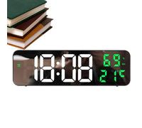 Alarm Clock - LED Clock, Bedside Clocks for Bedroom, Adjustable Volume Alarm with Automatic dimming, Clear LED Display, Snooze Clocks for Deep Sleepers Kids Teens Adults Elderly Homes Workplaces