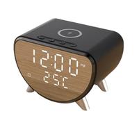 Alarm Clock Wireless Charger, Multifunctional Digital Clocks with Temperature Display, Charging Port, Ideal para carga telefónica, Friends, Lovers, Coworkers