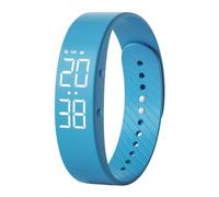 Alarm Clock Wrist Band - Vibration Reminder Bracelet, Waterproof Wearable Watch with Silent Alert, Pedometer StopwatchFunctions, Rechargeable Slim Band for Heavy Sleepers Students Travel Work Daily
