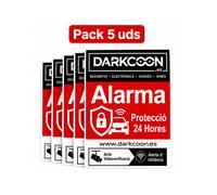 ALARM-PEGATINA-CAT Pegatina alarma conectada zona protegida 24 horas con videoverificación y anti inhibidores. Catalán.