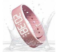 Alarm Watch Digital, Vibrating Alarm Clock, Silent Adjustable Smartwatch, Comfortable Wristband, Long Battery Life, Ideal for Travel School Sports Outdoor Women Men Kids Heavy Sleepers Birthday