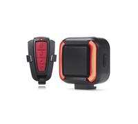 Alarma Antirrobo para Bicicleta + Alarma de Vibración de Luz Trasera IPX5 A Prueba de Agua 120dB Alarma de Seguridad para Bicicleta y Motocicleta