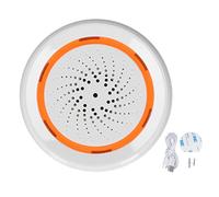 Alarma Audible Inteligente Zigbee 3.0 90dB, Sirena inalámbrica 5V 1A para Tuya - Control Remoto por App, Sensor de Presencia y notificaciones automáticas, Ideal Seguridad hogar