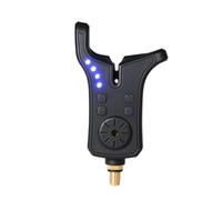 Alarma con carcasa de ABS, controles de sensibilidad de ajuste de tono, luz de alerta LED para reloj de caña de y espera, alarma de pesca electrónica, alerta LED, sensibilidad ajustable, control