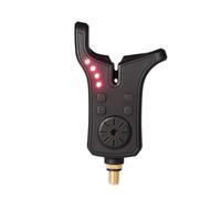 Alarma con carcasa de ABS, controles de sensibilidad de ajuste de tono, luz de alerta LED para reloj de caña de y espera, alarma de pesca electrónica, alerta LED, sensibilidad ajustable, control