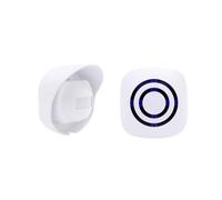 Alarma con sensor de movimiento/timbre/alerta, timbre inalámbrico de seguridad para el hogar, timbre de puerta de visitante, recordatorio de ancianos, alarma de entrada de garaje (1 receptor y 1