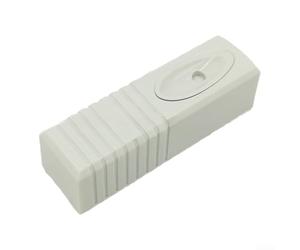 Alarma con sensor de vibración con cable, 9-16 V, antitamper | 9-16 V DC operating voltage, anti-tamper switch, normal cerrado para contacto, vivienda de plástico, acabado blanco