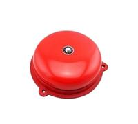 Alarma contra Incendios for escuelas, Timbre eléctrico Redondo Rojo, 1 Unidad, CA 220 V, 150 mm, 6 Pulgadas de diámetro