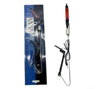 Alarma de acero inoxidable para pesca de carpas con detección sensible de mordeduras, ideal para pesca nocturna en varios lugares, incluyendo lagos, ríos y estanques (rojo)