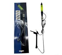 Alarma de acero inoxidable para pesca de carpas con detección sensible de mordeduras, ideal para pesca nocturna en varios lugares, incluyendo lagos, ríos y estanques (amarillo)