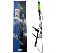 Alarma de acero inoxidable para pesca de carpas con detección sensible de mordeduras, ideal para pesca nocturna en varios lugares, incluyendo lagos, ríos y estanques (verde)