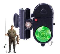 Alarma de caña - LED mordedura campana, advertencia muy sensible, detector de sonido impermeable | Para la noche hielo mar río lago principiantes pro pescadores viaje uso AlrmSet