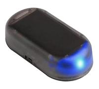 Alarma de Coche simulada con energía Solar para Coche, luz Led de Advertencia inalámbrica, Cargador USB antirrobo, luz Intermitente Led, lámpara Falsa