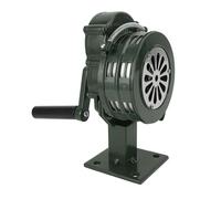 Alarma de cuernos de sirena de mano, aleación de aluminio, alarma de emergencia manual para anfitriones inalámbricos, según 110 dB para ataques de incendio, emergencia de emergencia (verde)