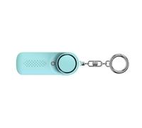 Alarma de defensa para personas con luz LED intermitente de 130 dB, dispositivo de seguridad ABS, dispositivo de alerta seguro, pequeño para todas las edades, luz segura de alto decibelio