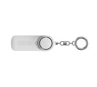 Alarma de defensa para personas con luz LED intermitente de 130 dB, dispositivo de seguridad ABS, dispositivo de alerta seguro, pequeño para todas las edades, luz segura de alto decibelio