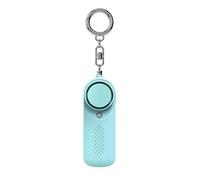 Alarma de defensa para personas con luz LED intermitente de 130 dB, dispositivo de seguridad ABS, dispositivo de alerta seguro, pequeño para todas las edades, luz segura de alto decibelio