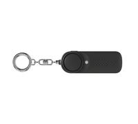 Alarma de defensa para personas con luz LED intermitente de 130 dB, dispositivo de seguridad ABS, dispositivo de alerta seguro, pequeño para todas las edades, luz segura de alto decibelio