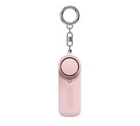 Alarma de defensa para personas con luz LED intermitente de 130 dB, dispositivo de seguridad ABS, dispositivo de alerta seguro, pequeño para todas las edades, luz segura de alto decibelio