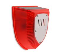Alarma de detección de cuerpo humano con energía solar, sonido fuerte de 129 para prevención de robos Alarma de detección humana