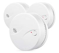 Alarma de Humo de 10 años con batería HEIMAN, VdS/BOSEC/EN14604 CE certificación Detector de Humo, Sensor fotoeléctrico con función de verificación automática de alarma-625PHS (3 Unidades)