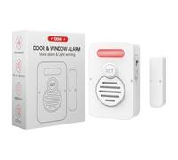 Alarma De La Puerta Del Congelador - Alarma De La Puerta Del Refrigerador Con Retraso - Prompo De Alarmas De Voz | 1/2/3/4 Minutos Retrasar Cuando Las Alarmas De Ventana Opuesta | Alerta De Voz, Recor
