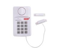 Alarma de la Puerta InaláMbrica Ruidosa Teclado de PáNico con Pasador de Seguridad para Cobertizo Garaje Oficina Casa