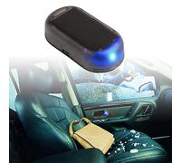 Alarma De Luces,Sistema De Alarma De Automóviles,Luces De Advertencia para Automóviles,Alarma Solar Automotriz,Luces LED De Alarma De Automóviles,Sistema De Advertencia De Seguridad Solar LED,Azul