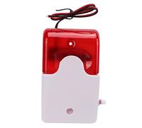 Alarma de Luz de Sonido, Alarma de Sirena Resistente a Impactos Ajustable Dispositivo de Advertencia de Seguridad de Alto Decibelio Flash 12V (12V)