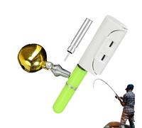 Alarma de mordida de, luz de Punta de caña, lámpara de Golpe de Pescado, Alerta de Campana con Clip, Accesorio de Poste Brillante para Nocturna en el mar, Herramienta de Asistencia de