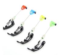 Alarma de mordida para pesca de carpa, 4 indicadores para que nunca te pierdas una captura (rojo)
