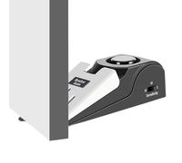 Alarma de parada puerta - fuerte 120 dB, sensor de sensibilidad ajustable, bloqueador de suelo portátil, herramienta de seguridad de viaje, kit ABS pilas | para casa hotel apartamento