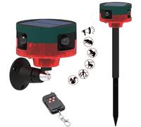 Alarma de Perro de ladrido, Sensor de Movimiento de Perros de 129db, Alarma de Movimiento de 360 ° al Aire Libre con Control Remoto inalámbrico, grabación ＆ 13 Tipos de Sonido de Ruido de Sonido pa