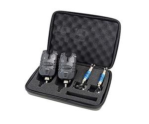 Alarma de pesca de carpa y Swinger Set LED azul resistente al agua