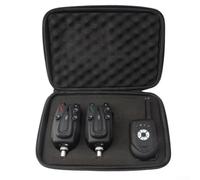 Alarma de picadura de pesca, carpa digital inalámbrica con transmisores 2/3/4, 1 receptor multifuncional electrónico de caña de mar nocturna (1+2 alarma)