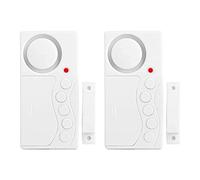 Alarma de puerta, 2 unidades de alarma de seguridad inalámbrica para puerta de congelador, 3/15/30/60 segundos con retardo ajustable inalámbrico para puerta abierta con sensor de alarma para niños