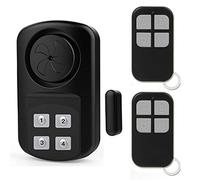 Alarma de puerta de puerta al aire libre con control remoto, impermeable IP67 puerta abierta timbre 110-140 dB puerta alerta de entrada para piscina, cerca, seguridad para niños, alarma de entrada