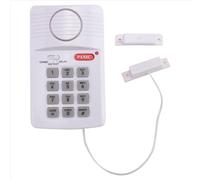 Alarma de puerta inalámbrica de alta potencia con PIN de seguridad y teclado antipánico para casa, oficina, garaje y cobertizo.