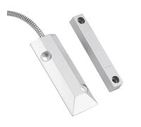 Alarma de Puerta Sensor Magnético Alarma para Puertas y Ventanas, Ventana de Puerta de Metal con Cable Detector Magnético Sensores de Puertas y Ventanas Sensores y Detectores de Seguridad