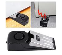 Alarma de seguridad de tope de puerta portátil, alarmas de tope de puerta de cuña para seguridad del hogar Seguridad para niños Viaje Hotel Apartamento Casa Bloque de alarma Bloqueo de 100 dB