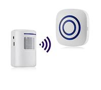 Alarma de Seguridad, HommyFine Inalámbrico Timbre de Alarma para la Puerta con Sensor de Movimiento PIR Infrarrojo Detector de Timbre del Sensor