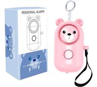 Alarma de Seguridad para la autodefensa. Llavero con Sonido de 130 Decibelios para emergencias de Niñas, Niños, Mujeres, Gente Mayor…. (Rosa)