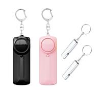 Alarma de Seguridad Personal 130 dB con Luz LED, Llavero de Alerta para Mujer, Sirena de Emergencia Compacta Ant Agresión, Pila AAA No Incluida, Trayectos y Viajes