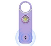 Alarma de seguridad personal, Alarma personal de defensa - Llavero de alarma personal recargable de 135 dB,Alarma de vibración ligera con luz LED SOS para deportes al aire libre, viag
