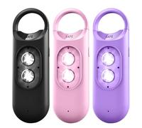 Alarma De Seguridad Personal, Ruidosa, 9,9 X 3,2 Cm, Llavero De Protección De Alarma Segura, Autodefensa De DeSeguridad, Múltiples Funciones De Seguridad, para Mujeres, Niños Y Personas