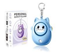 Alarma de seguridad personal, sirena súper ruidosa 130 dB H8, llavero de alarma de seguridad personal, alarma de seguridad de emergencia para mujeres, hombres, niños, ancianos (H8 Blue)