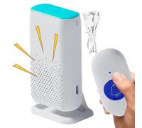Alarma de sensor de cama para ancianos - Llamada de emergencia inalámbrica para casa inteligente, recargable con alarma de vibración, timbre de llamada, dispositivo de asistencia para el cuidado SOS