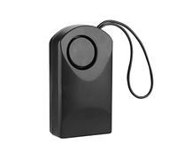 Alarma de Sensor táctil inalámbrico 120 dB Alarma de Seguridad Ultra Fuerte Sensor de Ventana de Puerta antirrobo para Oficina en casa Hotel ABS Negro 9.9x5.4x2.5cm